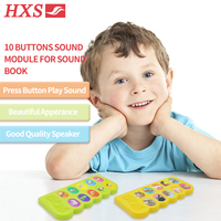 Módulo de Panel de Sonido Personalizable con 10 Botones de Voz de Animales, 2 Pilas AAA para Libros de Audio Infantiles - Ensamblado Temprano