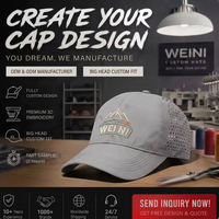 Cappellino da Baseball Personalizzato con Logo Ricamato, Asciugatura Rapida, in Rete Traspirante, per Sport all'Aperto, Escursionismo e Campeggio