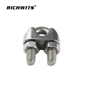 คลิปหนีบสายสลิงสแตนเลส RICHWITS รูปตัวยู สำหรับจัดการสายสลิง - Product Image 2