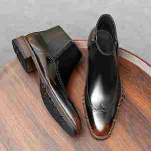 Zapatos de Cuero Formales de Negocios para Hombre, Último Modelo, Clásicos, Casuales, con Cordones, Cómodos y Multiusos - Product Image 4