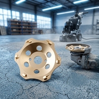 Disques de meulage diamantés évasés PANGU 5 pouces, lot de 6, 1/4PCD, abrasifs fins pour le décapage de revêtements époxy, préparation des sols en béton, outils pour machines