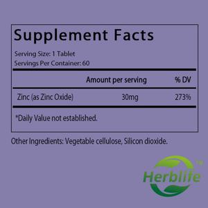 Comprimés de zinc à vente chaude OEM/ODM pour adultes, compléments alimentaires à base de plantes - Product Image 2