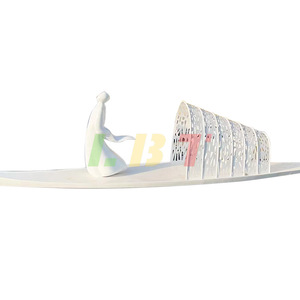 Escultura de Barco de Fibra de Vidrio Libit, Geométrica Abstracta, para Exteriores, Personalizada, de Montaje en Suelo, Forma Irregular - Product Image 5