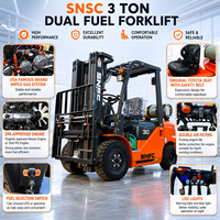 Chariot élévateur à double alimentation SNSC 6600LBS GPL essence pour usine, entrepôt et centres de distribution
