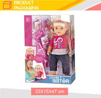 Bewegliche Gelenke 18 Zoll Silikon Vollkörper Reborn Aufblasbare Babypuppe mit Haarwerkzeug Spielzeug