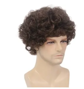 Wigs European and American Men's Wigs Fashion Men's Wigs Handsome Short Curly Hair