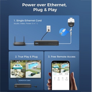 กล้องวงจรปิด CCTV แบบ PTZ ความละเอียดสูง Full HD 12MP 8MP รองรับ POE สำหรับภายนอกอาคาร พร้อมระบบมองกลางคืน P2P เสียงสองทาง มุมกว้าง เซ็นเซอร์ CMOS อัตโนมัติ รุ่น YHD912-P - Product Image 6