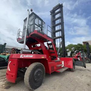 Chariot élévateur à conteneurs Kalmar DCE80-45E7 d'occasion fabriqué en Suède avec batterie au plomb et mât à deux étages pour ports et zones de conteneurs - Vente chaude - Product Image 1