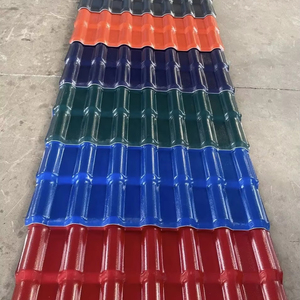 Hiện đại <span class=keywords><strong>PVC</strong></span> nhựa composite uPVC Roof <span class=keywords><strong>tile</strong></span> tấm không thấm nước sóng ván lợp gạch cho biệt thự và khách sạn - Product Image 1