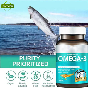 Cápsulas naturais do <span class=keywords><strong>softgel</strong></span> do óleo de peixe do OEM com ômega 3 EPA DHA - Product Image 2