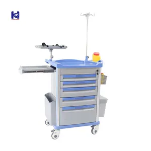 Carro médico de primeros auxilios Ky <span class=keywords><strong>Rayman</strong></span> con ruedas universales, carro de emergencia con freno para almacenamiento de instrumentos - Product Image 2