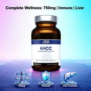 Oem/ODM tùy chỉnh tự nhiên AHCC nấm chiết xuất 750mg AHCC bổ sung viên nang cho miễn dịch tăng cường, gan & ruột hỗ trợ - Product Image 5