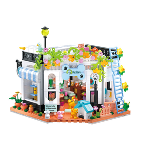 ชุดตัวต่อบล็อก DIY สุดฮิตใน TikTok <span class=keywords><strong>ขาย</strong></span>ส่ง, บล็อกบ้านสัตว์เลี้ยงรูปสุนัข Want Want, <span class=keywords><strong>ของ</strong></span>ขวัญวันเกิดและคริสต์มาส - Product Image 4