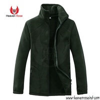 Chaqueta polar de hombre con cremallera completa, cuello alto, cálida, softshell, para exteriores, invierno, venta al por mayor, OEM