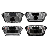 2013-2016 Audi A4 B8 Kit Carrosserie RS4 ABS Noir Brillant Grille Maille S4/RS4 Boutique Forme Nid D'abeille Modifiée Haute Qualité Facile