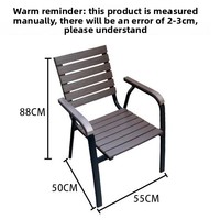 Tables et chaises d'extérieur en acier au carbone, simples, modernes, durables, imperméables, meubles d'extérieur pour jardin, balcon