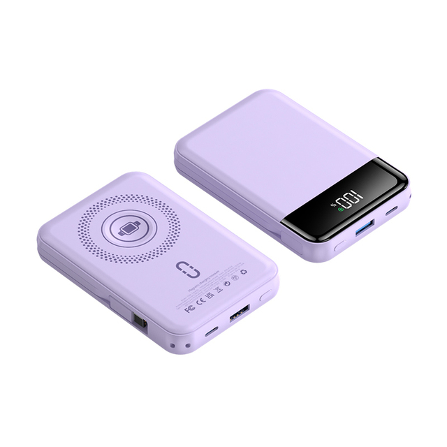 Magnetic Wireless PD20W 10000mAh Power Bank with Micro USB Input QC 3.0 Fast Charging Ultra Slim Portable 2-in-1 Quick Charger