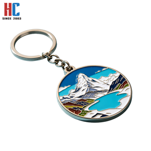 Porte-clés tendance en alliage de zinc avec logo personnalisé, émail dur, design Montagne et <span class=keywords><strong>Lac</strong></span> <span class=keywords><strong>des</strong></span> <span class=keywords><strong>Alpes</strong></span>, souvenir touristique (couleur personnalisée) – Fabrication depuis 23 ans - Product Image 2
