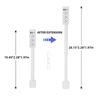 Multiprise murale rotative à 180 degrés pour un accès facile, compatible US, UE, UK – Extension de prise murale en gros