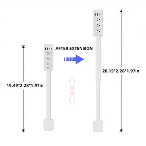 Wholesale US EU UK Multi <strong>Plug</strong> Wall Charger Power Socket <strong>Extender</strong> with 180 Degree Rotation for Easy Access Wall <strong>Extender</strong> Stick - Product Image 5
