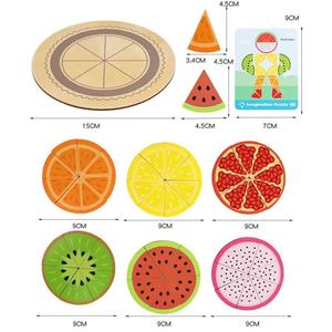 Puzzle in Legno Montessori con Fette di Frutta e Carte con Motivi per l'<span class=keywords><strong>Apprendimento</strong></span> Cognitivo dei Bambini - Product Image 5