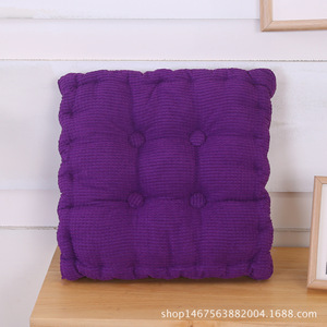 Funda de cojín cuadrada de pana suave, Cojín cuadrado grueso de algodón, almohadillas grandes, alfombrilla de <span class=keywords><strong>suelo</strong></span> para asiento, sofá y silla - Product Image 5