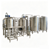 Système de brassage compact et efficace chauffé à la vapeur 5BBL 2V pour brasserie artisanale