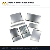 Armoire de serveur en aluminium personnalisée 12U 24U 48U, coffret réseau avec ventilation pour installations de centres de données, certifiée ISO