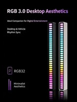 Lampu LED RGB Reaktif Suara, Aktif dengan Musik, Lampu Ambient Ritmis, USB Type-C untuk Dekorasi Ruangan Pesta