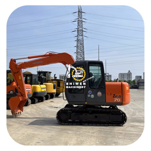 Excavadora Usada Hitachi de 7 Toneladas ZX70 en Oferta, Incluye Cortadora de Empuje y Excavadora Usada ZX55 ZX70 ZX75 con Motor y Bomba Originales Hitachi - Product Image 1
