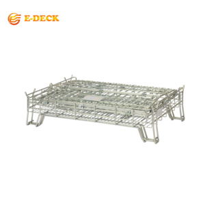 Şişe Depolama için Özelleştirilmiş Galvanizli Kaynaklı İstiflenebilir Katlanabilir Metal Tel Kafesler - Product Image 2