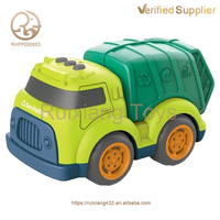 EPT Toys Camion poubelle à roue libre vert Unisex City Sanitation Series Fun Car Toy