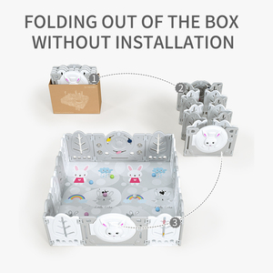 Box per Bambini Moderno in Plastica per Interni, Ecologico in HDPE, Parco Giochi per Neonati da Camera da Letto - Product Image 2
