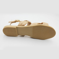 Nouvelles chaussures d'été femmes sandales sangle mode femme chaussures de plage boucle dames talons plats Peep Toe plate-forme sandales d'extérieur