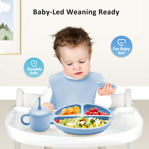 Juego de Alimentación para Bebés de Silicona de Grado Alimenticio, Libre de BPA, con Logotipo Personalizado OEM/ODM, Precio de Fábrica, para Productos de Marca para Bebés - Product Image 6