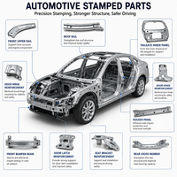 Pièces de tôlerie automobiles sur mesure / Supports de hayon et de renfort de voiture OEM / Service de fabrication par soudage