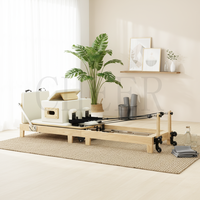 Machine de Pilates pliable en chêne pour la maison, équipement de fitness conçu pour un système d'entraînement de force et de flexibilité