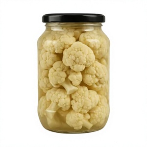 Natural Canned Cauliflower Florets Vinegar Preserved & Seasoned for Wholesale and Export - Product Image 1