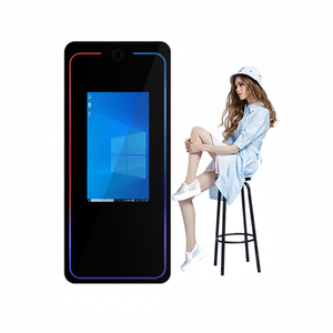 65 pouces lumière LED cadre Portable miroir Selfie Smart Touch miroir Photo Booth logiciel gratuit Flight Case - Product Image 1