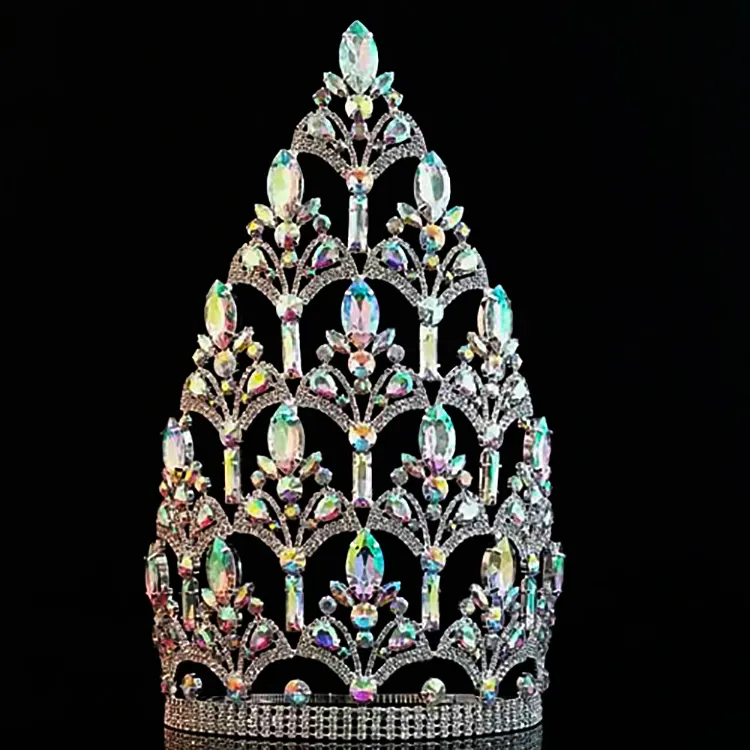 Wholesale Contour Band Crowns Miss World Beauty Pageant Crown Custom Tiaras