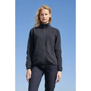 Vêtements en polaire à fermeture éclair intégrale pour femmes, merchandising durable - Product Image 1