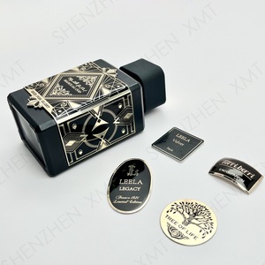 Matte Finished Aluminum Metal <b>Label</b> Custom UV Printed Nameplate Self-Adhesive <b>Waterproof</b> for Skincare & Beauty Packaging - Product Image 6