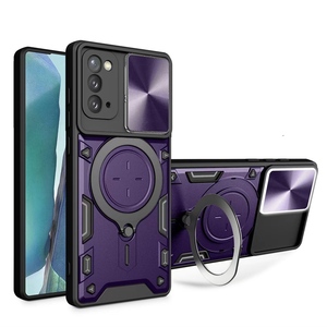 ONEPLUS 10T 5G et ONEPLUS 12 5G Compatible Case Slide Camera Lens Cover avec intégré Finger Ring Stable Holder Kickstand - Product Image 2