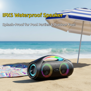 Enceintes actives étanches 30W LS-X2 avec prise en charge de la carte mémoire, éclairage LED RVB et utilisation domestique - Product Image 4