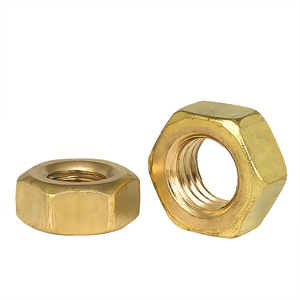 Tuerca hexagonal de cobre LSM M2-M18 con tapa de latón, rosca derecha, parcialmente roscada - Product Image 4