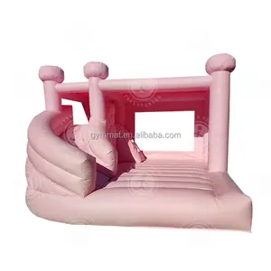 Commercial Inflatable Pink Inflatable Baby Bouncer Bouncy Castle Wedding Bouncy Castle Jumper With Slide For Kids