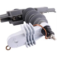 Parafoudre en caoutchouc silicone composite polymère 24 kV 11 kV, parafoudre haute tension HY10W-12 pour la distribution électrique