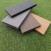 Planches de terrasse en WPC co-extrudées à grain de bois, imperméables, pour usage hôtelier et terrasses extérieures, avec gaufrage profond