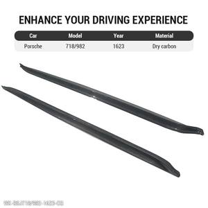 Extensión de Parachoques Lateral, Alerón de Fibra de Carbono Seca 982 718, Faldones Laterales para Porsche Cayman <span class=keywords><strong>Boxster</strong></span> 2016 a <span class=keywords><strong>2023</strong></span> - Product Image 1