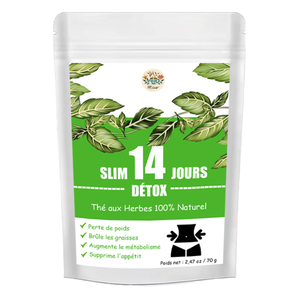 Thé minceur 14 jours, brûleur de graisse, stimulant métabolique et coupe-faim, herbes naturelles biologiques, santé - Product Image 1